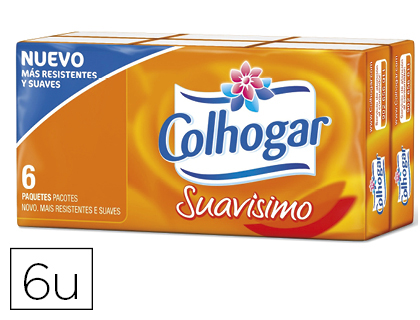 [065990] PAÑUELOS DE PAPEL COLHOGAR COMPACTO BLANCO 4 CAPAS PAQUETE DE 8 PAÑUELOS
