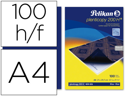 [404426] PAPEL CARBON PELIKAN AZUL DIN A4 CAJA DE 100 HOJAS