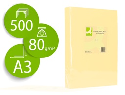 [KF18002] PAPEL COLOR Q-CONNECT DIN A3 80GR CHAMPAGNE PAQUETE DE 500 HOJAS
