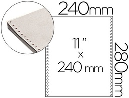 [1241032] PAPEL CONTINUO 240X11 BLANCO -3 HOJAS -CAJA DE 1000 JUEGOS