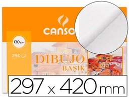 [C200402766] PAPEL DIBUJO BASIK 297X420 130 GR SIN RECUADRO