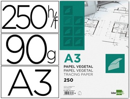[PV01] PAPEL DIBUJO LIDERPAPEL 297X420MM 90G/M2 VEGETAL