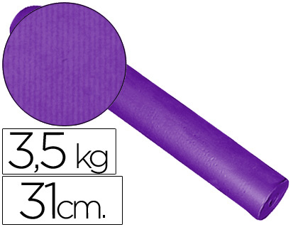 [KFC-L 31CM] PAPEL DE REGALO KRAFT LISO BOBINA ANCHO 31 CM PESO 3,5 KG GRAMAJE 60 GR COLOR LILA