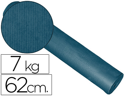[KFC-C 62CM] PAPEL DE REGALO KRAFT LISO KFC BOBINA ANCHO 62 CM PESO 7 KG GRAMAJE 60 GR COLOR COBALTO