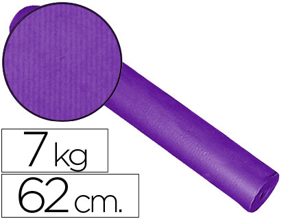 [KFC-L 62CM] PAPEL DE REGALO KRAFT LISO BOBINA ANCHO 62 CM PESO 7 KG GRAMAJE 60 GR COLOR LILA