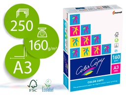 [CC-160-A3] PAPEL FOTOCOPIADORA COLOR COPY DIN A3 160 GRAMOS PAQUETE DE 250 HOJAS