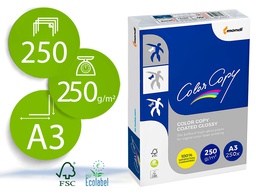 [CCG-250-A3] PAPEL FOTOCOPIADORA COLOR COPY GLOSSY DIN A3 250 GRAMOS PAQUETE DE 125 HOJAS