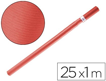 [PK19] PAPEL KRAFT LIDERPAPEL ROJO ROLLO 25X1 MT
