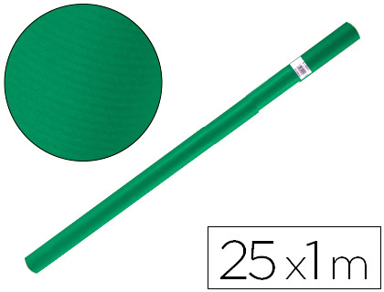 [PK29] PAPEL KRAFT LIDERPAPEL VERDE MUSGO ROLLO 25X1 MT
