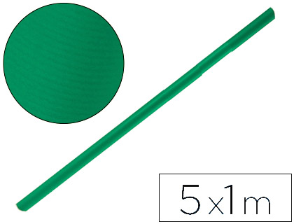 [PK51] PAPEL KRAFT LIDERPAPEL VERDE MUSGO ROLLO 5X1 MT