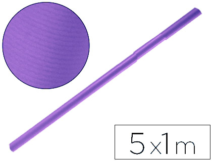 [PK53] PAPEL KRAFT LIDERPAPEL VIOLETA ROLLO 5X1 MT