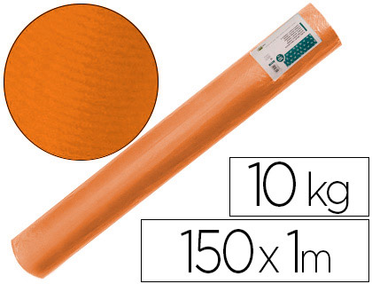 [PK59] PAPEL KRAFT VERJURADO LIDERPAPEL NARANJA ANCHO 1 MT LONGITUD 150 MT GRAMAJE 65 GR PESO 10 KG