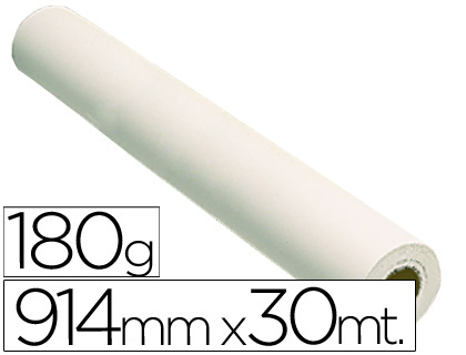 [16107] PAPEL REPROGRAFIA FOTOGRAFICO 180 GR PARA PLOTTER PAPEL FOTOGRAFICO BLANCO MATE 914X30 MT 2880 DPI