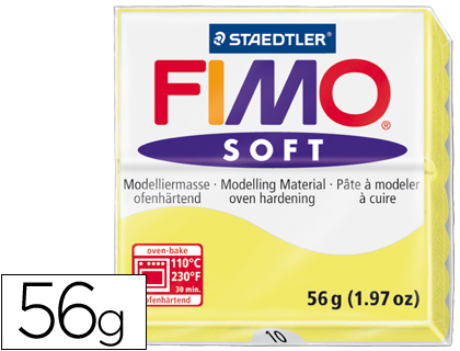 [8020-10] PASTA STAEDTLER FIMO SOFT 56 GR COLOR AMARILLO LIMON