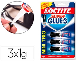 [2640065] PEGAMENTO LOCTITE SUPER GLUE -3 1G BLISTES MINI TRIO