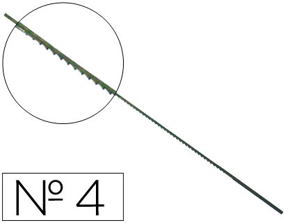 [4/13 MACA] PELOS DE SEGUETA MADERA Nº4 CAJA DE 144 UNIDADES
