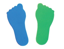 [410370] PIES AMAYA DE CAUCHO ANTIDESLIZANTE SET DE 20 UNIDADES 10 AZULES 10 VERDES LONGITUD 230MM