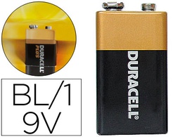 [942799] PILA DURACELL ALCALINA PLUS 9 VOLT BLISTER CON 1 PILA