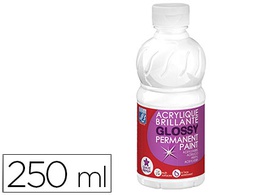 [807540] PINTURA ACRILICA L&amp;B BRILLO BLANCO BOTE DE 250 ML