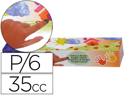 [540] PINTURA A DEDOS JOVI 35 CC 5 COLORES SURTIDOS