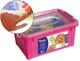 [566] PINTURA DEDOS JOVI COLORES SURTIDOS -SET ESPONJA + PLANTILLAS