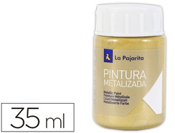 [125322] PINTURA METALIZADA LA PAJARITA ORO RICO 35 ML