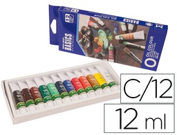 [O1212E] PINTURA OLEO ARTIST CAJA CARTON DE 12 COLORES SURTIDOS TUBO DE 12 ML