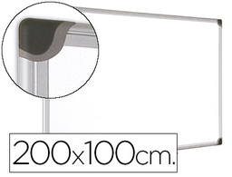 [CR1301178] PIZARRA BLANCA BI-OFFICE MAGNETICA MAYA W CERAMICA VITRIFICADA MARCO DE ALUMINIO 200 X 100 CM CON BANDEJA PARA