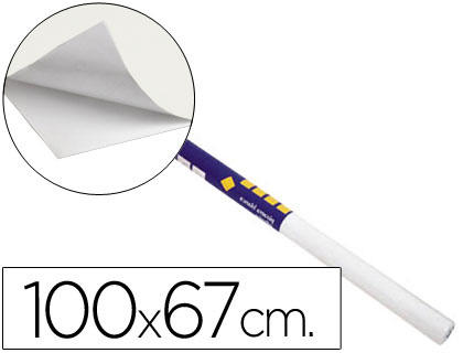 [PP0602] PIZARRA BLANCA CLIPPER ADHESIVA ROLLO 100X67,5 CM
