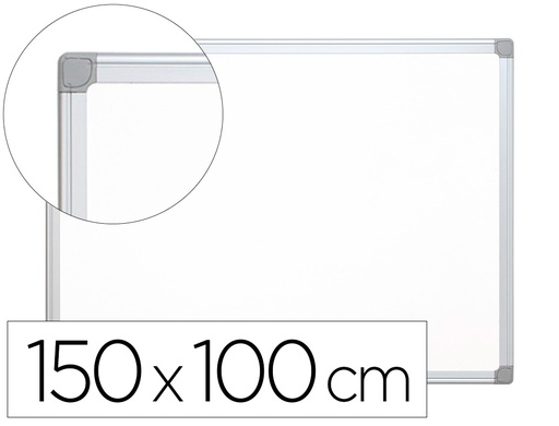 [KF04151] PIZARRA BLANCA Q-CONNECT LACADA MAGNETICA MARCO DE ALUMINIO 150X100 CM