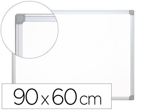 [KF01079] PIZARRA BLANCA Q-CONNECT LACADA MAGNETICA MARCO DE ALUMINIO 90X60 CM
