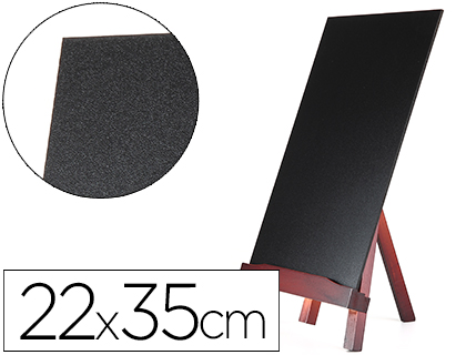[PZ04] PIZARRA NEGRA LIDERPAPEL CABALLETE DE MADERA CON SUPERFICIE PARA ROTULADORES TIPO TIZA 22X35CM