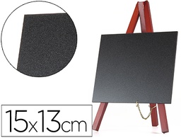 [PZ06] PIZARRA NEGRA LIDERPAPEL CABALLETE MADERA SUPERFICIE PARA ROTULADORES TIPO TIZA 15X13CM JUEGO 3 PIZARRAS