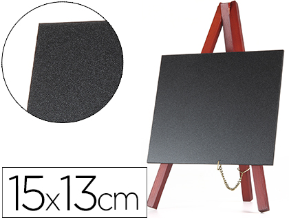 [PZ06] PIZARRA NEGRA LIDERPAPEL CABALLETE MADERA SUPERFICIE PARA ROTULADORES TIPO TIZA 15X13CM JUEGO 3 UNIDADES