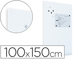 [6421R] PIZARRA ROCADA MAGNETICA BLANCA CON SISTEMA SKI WHITEBOARD 100X150 CM