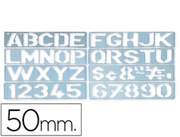 [PY02] PLANTILLA LIDERPAPEL ROTULACION 1700 LETRAS Y NUMEROS 50 MM