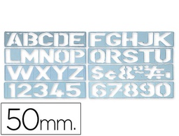 [PY02] PLANTILLA ROTULACION 1700 -LETRAS Y NUMEROS DE 50 MM