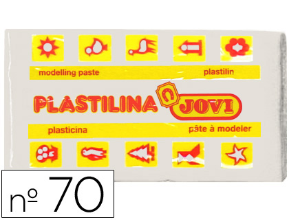 [70-01] PLASTILINA JOVI 70 BLANCA UNIDAD TAMAÑO PEQUEÑO