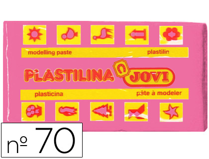 [70-07] PLASTILINA JOVI 70 ROSA UNIDAD TAMAÑO PEQUEÑO