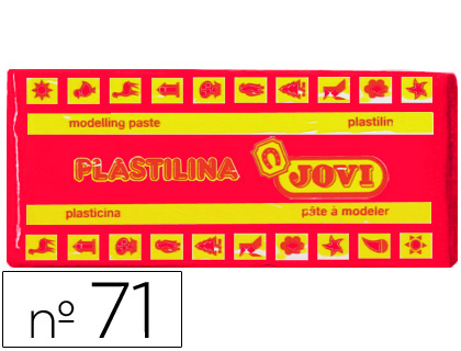 [71-06] PLASTILINA JOVI 71 RUBI UNIDAD TAMAÑO MEDIANO