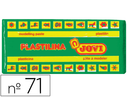 [71-10] PLASTILINA JOVI 71 VERDE CLARO UNIDAD TAMAÑO MEDIANO
