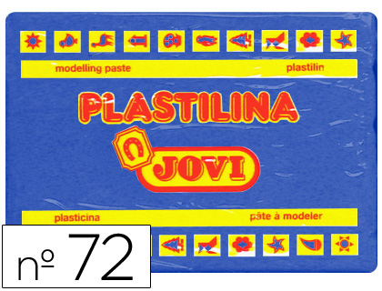 [72-13] PLASTILINA JOVI 72 AZUL OSCURO UNIDAD TAMAÑO GRANDE