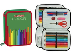 [UA000113] PLUMIER ESCOLAR ALPINO COLOR PEQUEÑO DOBLE CREMALLERA
