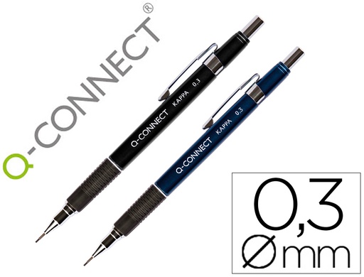 [KF00391] PORTAMINAS Q-CONNECT KAPPA 0,3 MM SUJECION DE CAUCHO