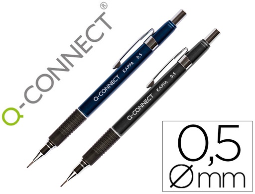 [KF00392] PORTAMINAS Q-CONNECT KAPPA 0,5 MM SUJECION DE CAUCHO