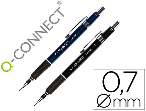 [KF00393] PORTAMINAS Q-CONNECT KAPPA 0,7 MM SUJECION DE CAUCHO