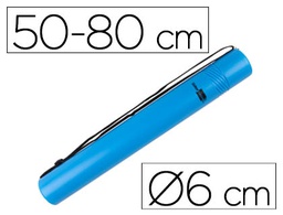 [PP07] PORTAPLANOS PLASTICO LIDERPAPEL DIAMETRO 6 CM EXTENSIBLE HASTA 80 AZUL