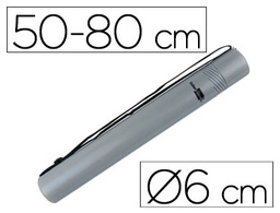 [PP06] PORTAPLANOS PLASTICO LIDERPAPEL DIAMETRO 6 CM EXTENSIBLE HASTA 80 GRIS