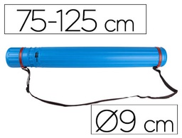 [PP03] PORTAPLANOS PLASTICO LIDERPAPEL DIAMETRO 9 CM EXTENSIBLE HASTA 125 CM AZUL