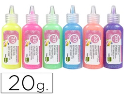 [PU11] PURPURINA PEGAMENTO LIDERPAPEL FANTASIA COLORES METALICOS PASTELES BOTE DE 20 GR